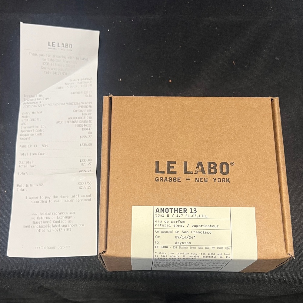 Le Labo Another 13 in Brown Box